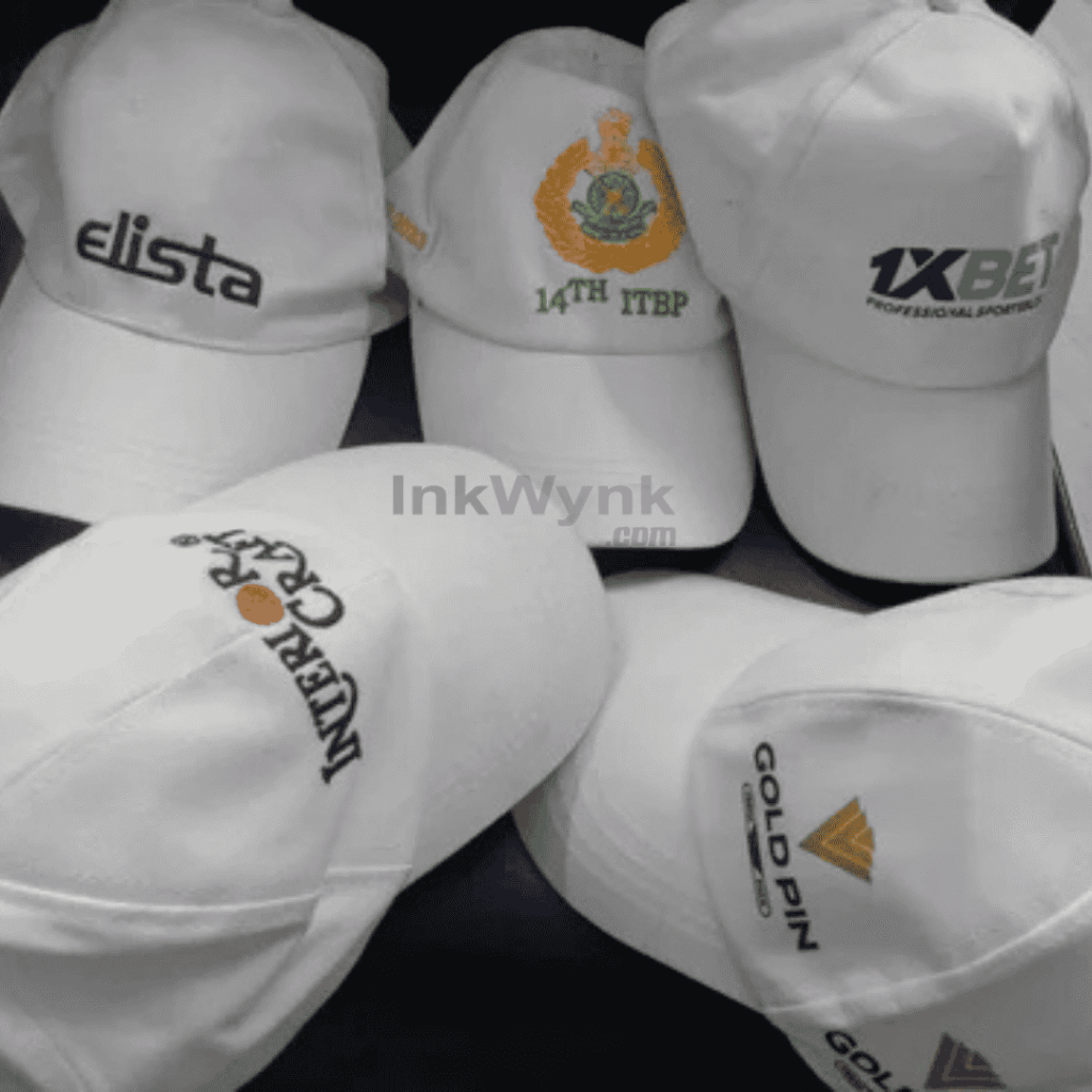 Customized Logo Printed Unisex White Cap