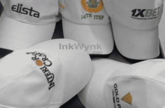Customized Logo Printed Unisex White Cap