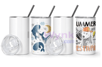 Customized Logo Stainless Steel Tumbler with Straw