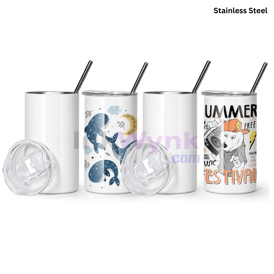 Customized Logo Stainless Steel Tumbler with Straw