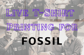Live T-Shirt Printing for fossil