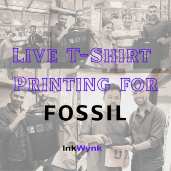 Live T-Shirt Printing for fossil