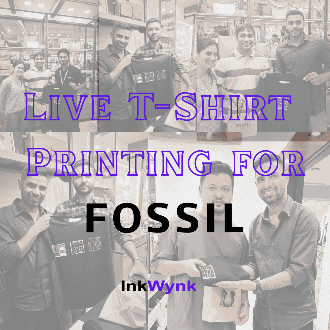 Live T-Shirt Printing for fossil