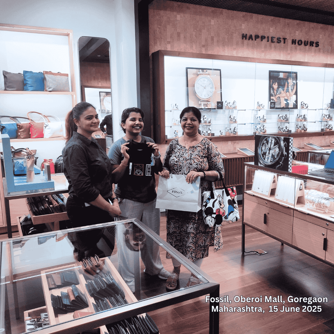 Live Printing Activity in Goregaon Mumbai for Fossil