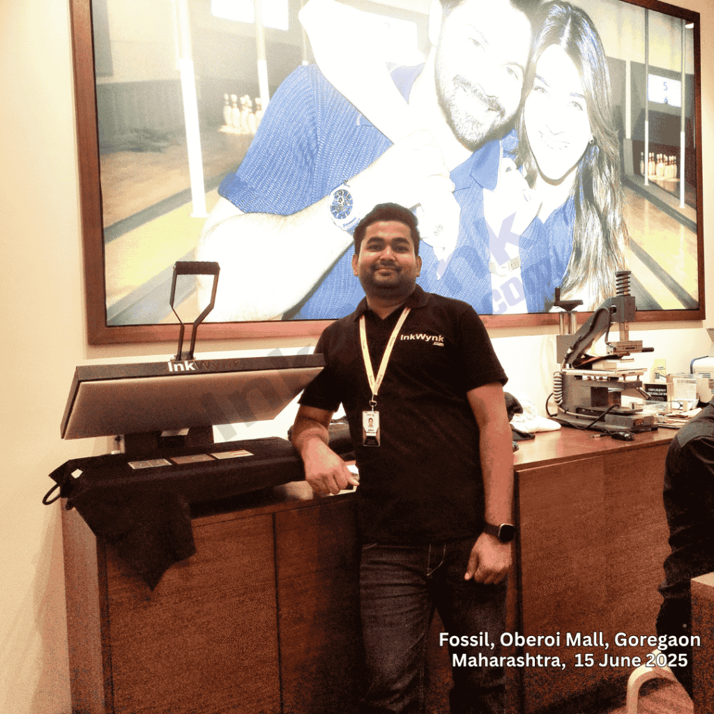 Live Printing Activity in Goregaon Mumbai for Fossil