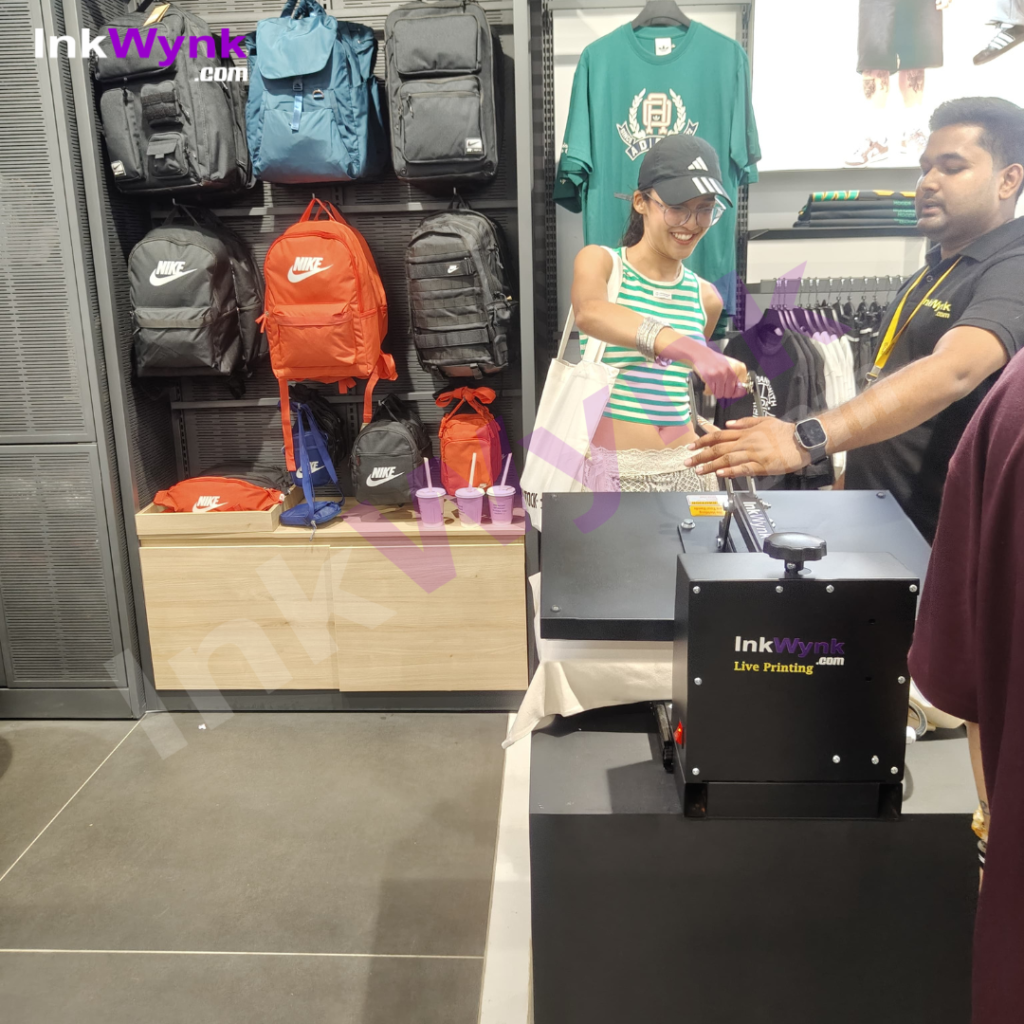 Live T-Shirt Printing For Footlocker in Noida