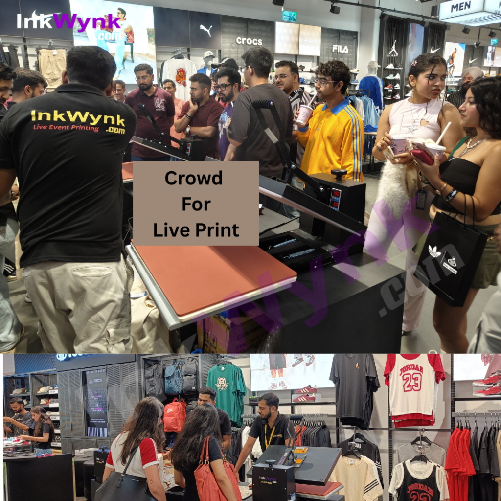 Live T-Shirt Printing For Footlocker in Noida