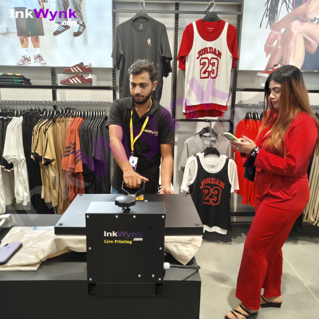 Live T-Shirt Printing For Footlocker in Noida