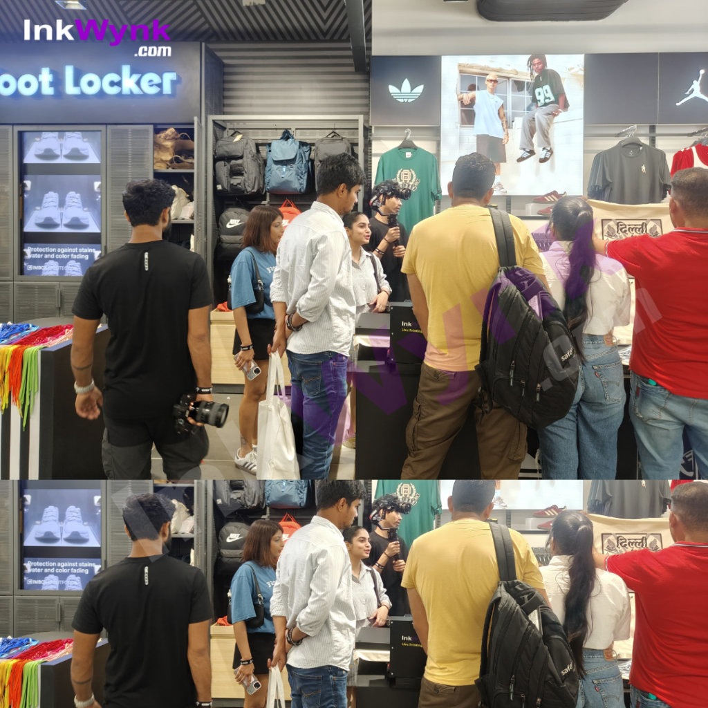 Live T-Shirt Printing For Footlocker in Noida