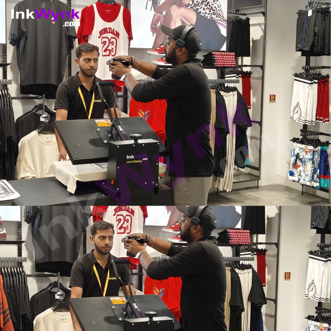 Live T-Shirt Printing For Footlocker in Noida