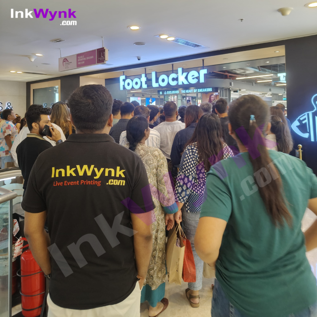 Live T-Shirt Printing For Footlocker in Noida