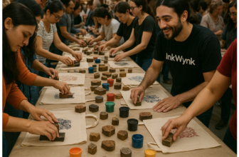 Live Block Printing for Events