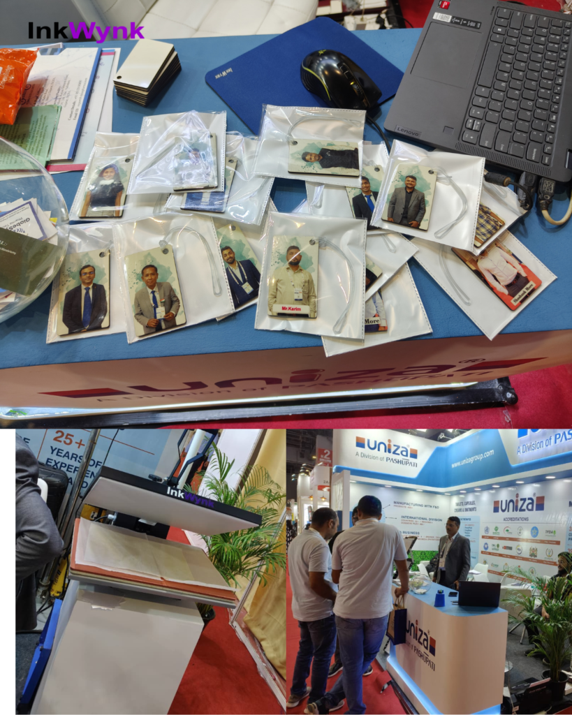 Live Luggage Tag Printing in Bharat Mandapam Pragati Maidan New Delhi iphex