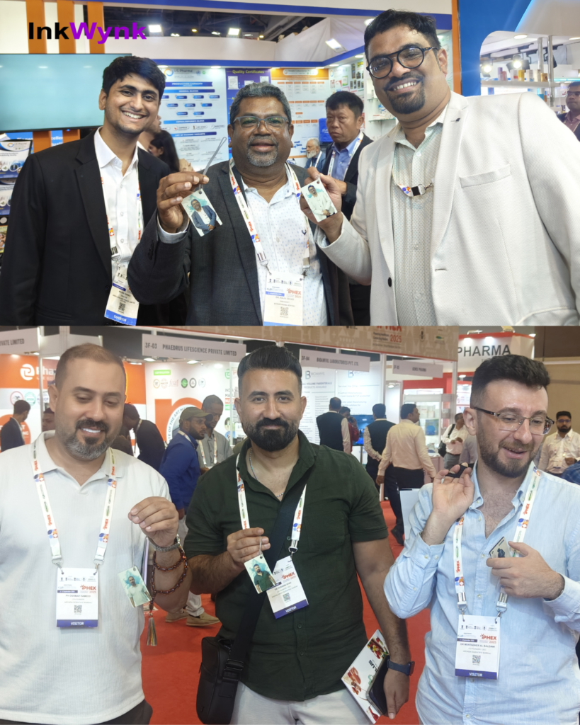 Live Luggage Tag Printing in Bharat Mandapam Pragati Maidan New Delhi iphex