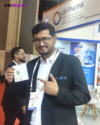 Live Luggage Tag Printing in Bharat Mandapam Pragati Maidan New Delhi iphex