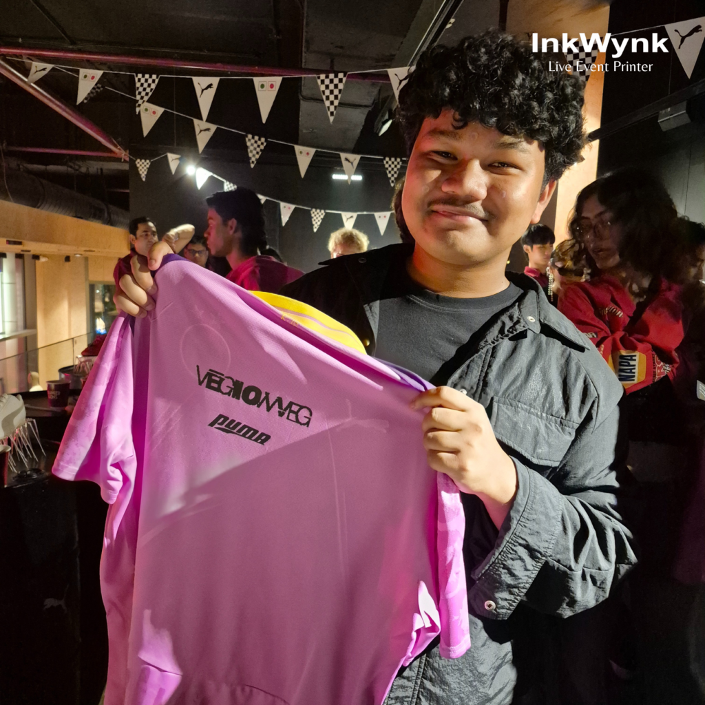 Live T-Shirt Printing in Gurgaon for Puma