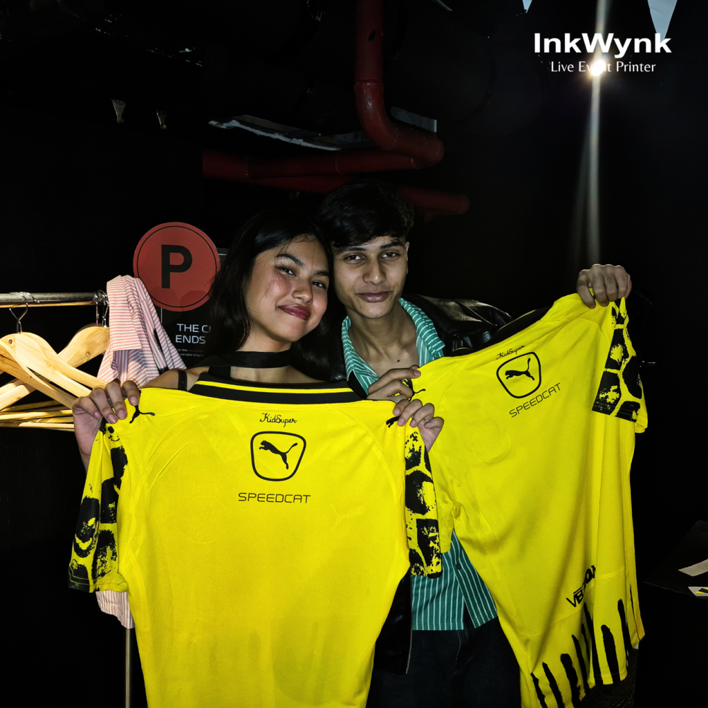 Live T-Shirt Printing in Gurgaon for Puma