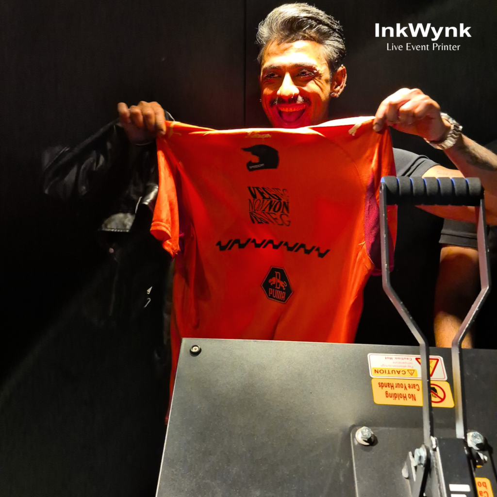 Live T-Shirt Printing in Gurgaon for Puma