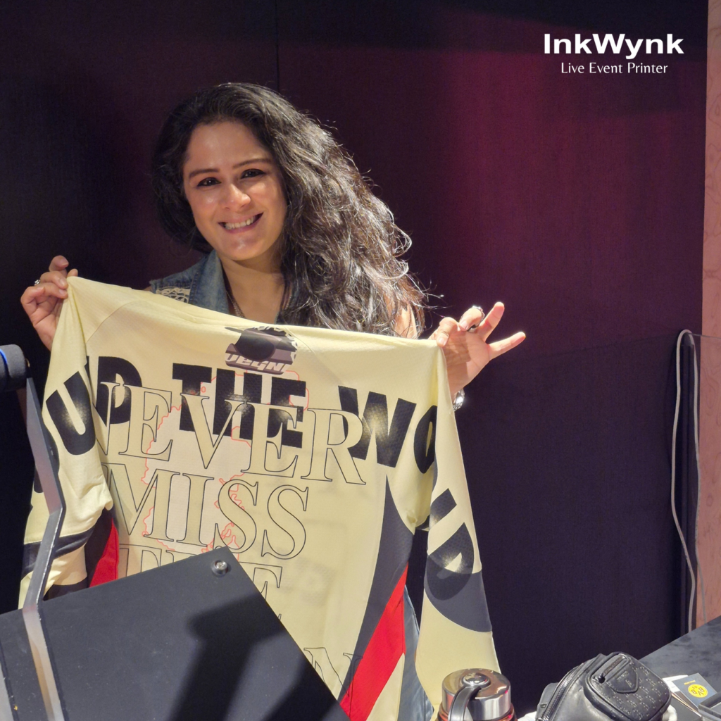 Live T-Shirt Printing in Gurgaon for Puma