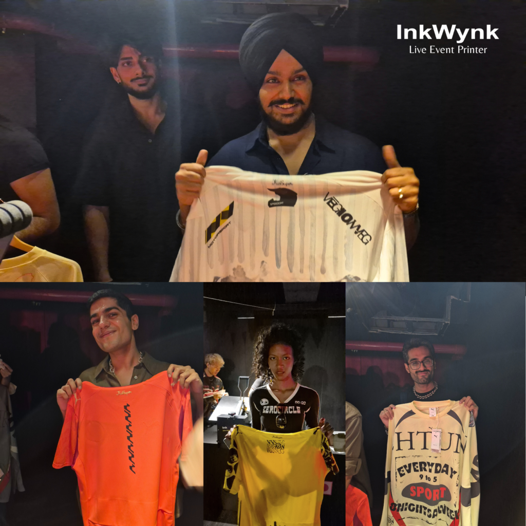 Live T-Shirt Printing in Gurgaon for Puma