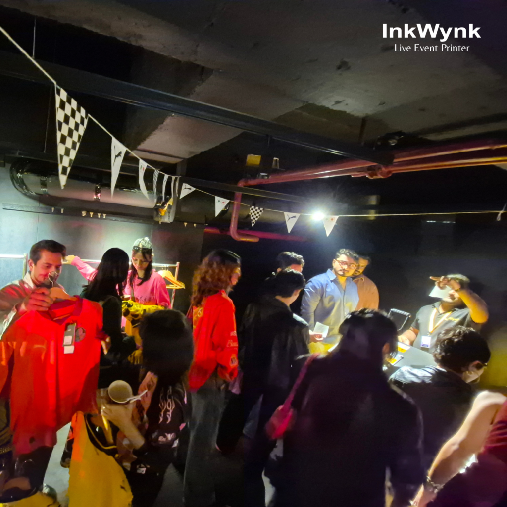 Live T-Shirt Printing in Gurgaon for Puma