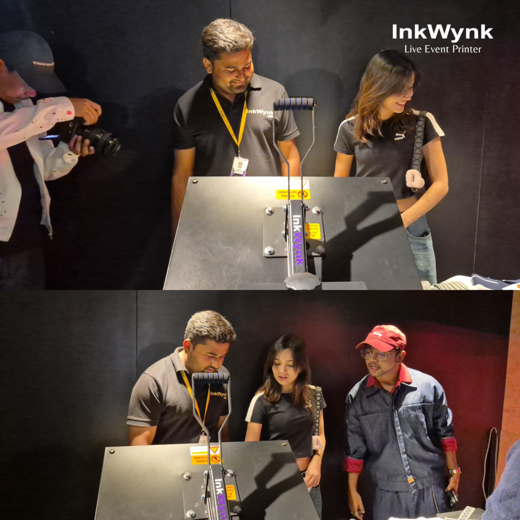 Live T-Shirt Printing in Gurgaon for Puma