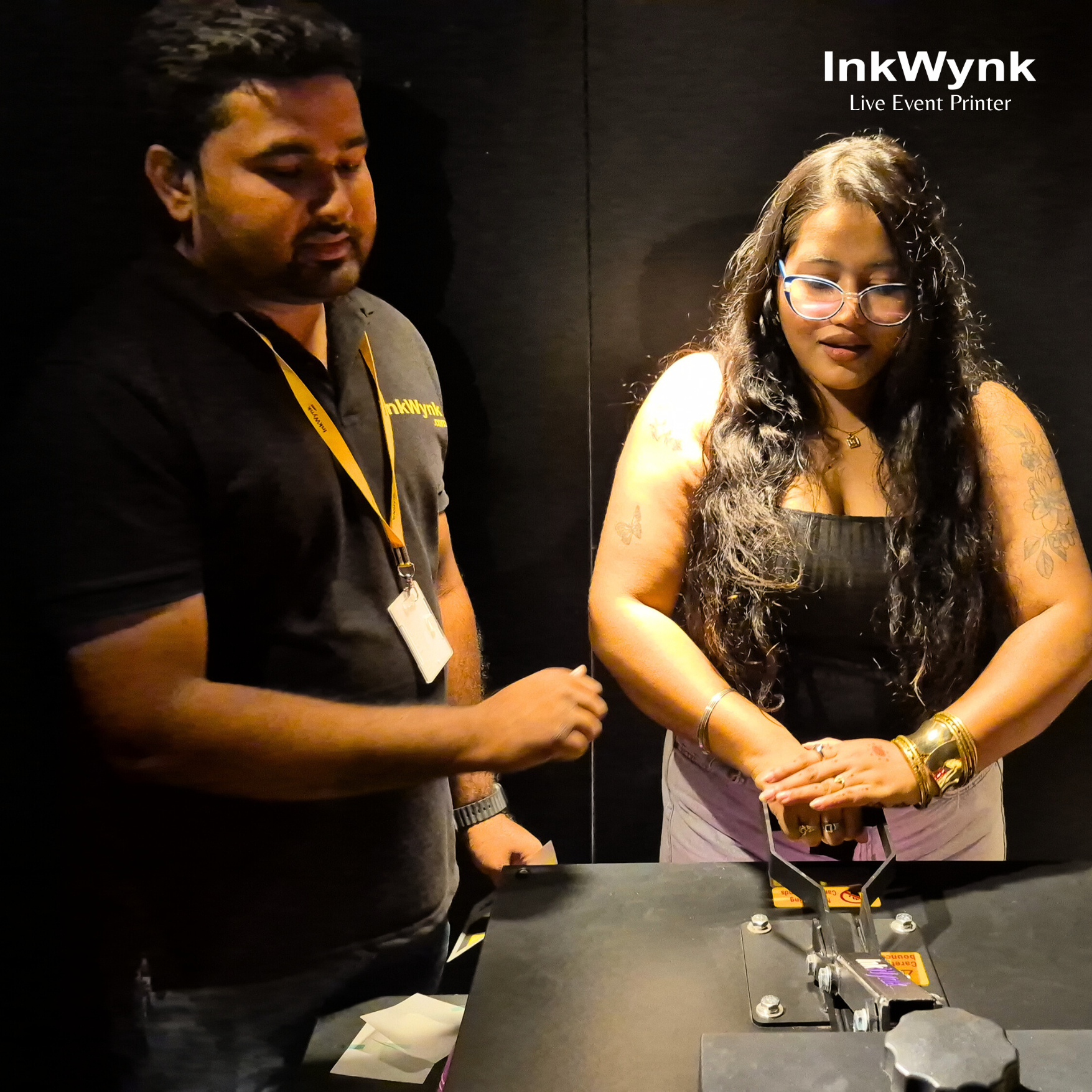 Live T-Shirt Printing in Gurgaon for Puma