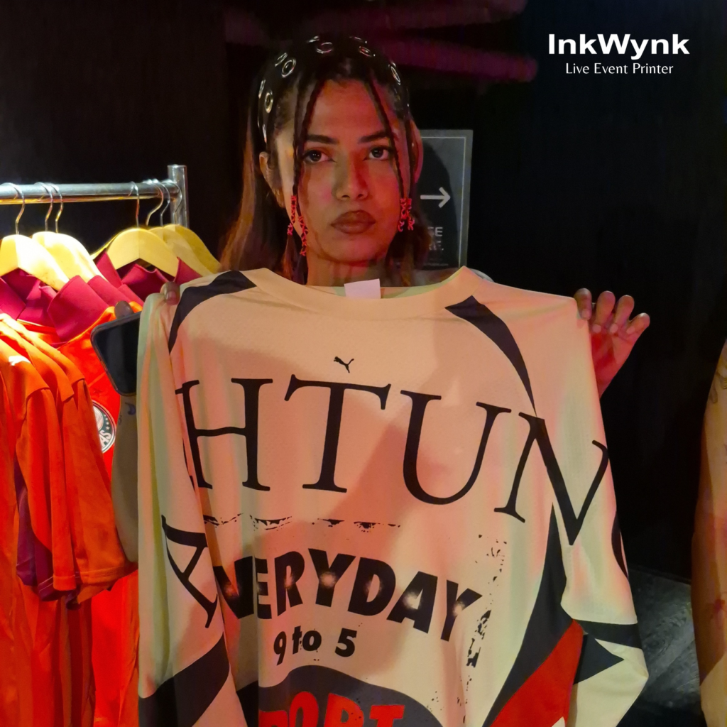 Live T-Shirt Printing in Gurgaon for Puma