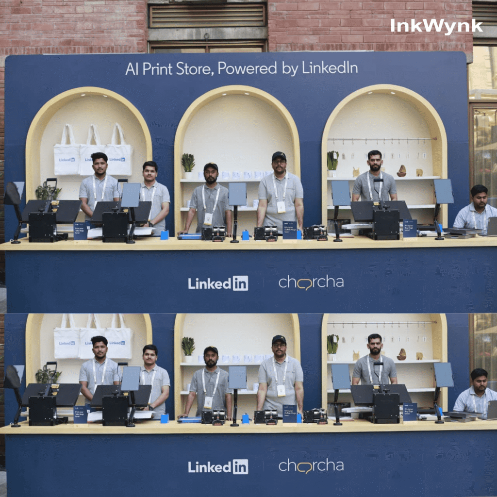Live Printing for LinkedIn Charcha 2025 India Habitat Centre New Delhi