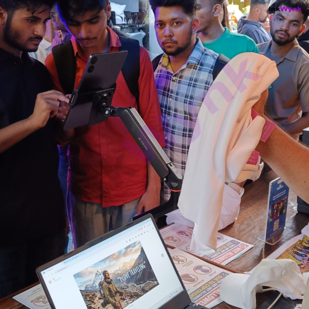 Live AI-Powered T-Shirt & Cap Printing