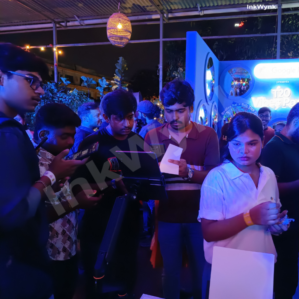 Live AI Printing Activation at Park Street Kolkata
