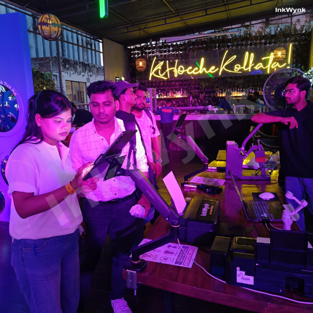 Live AI Printing Activation at Park Street Kolkata