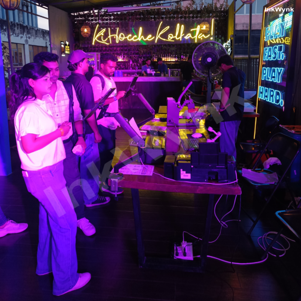 Live AI Printing Activation at Park Street Kolkata