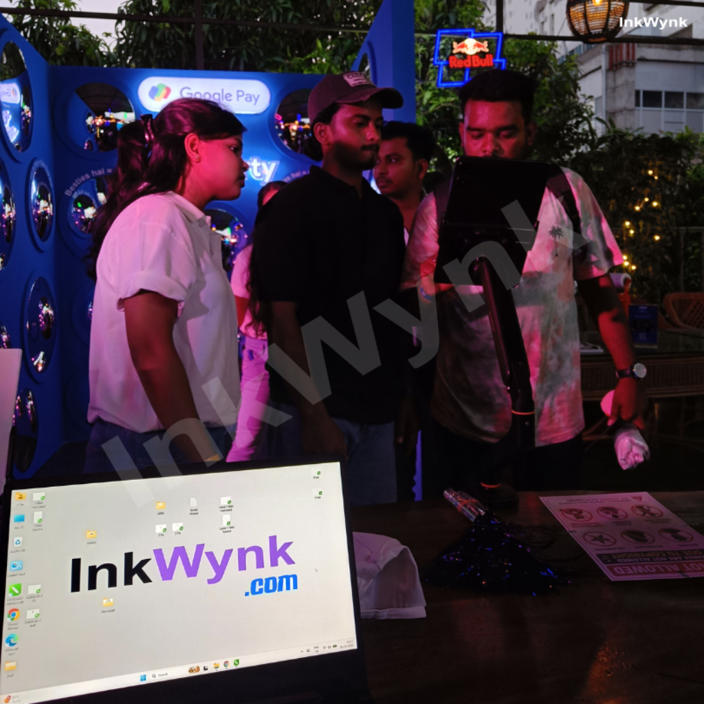 Live AI Printing Activation at Park Street Kolkata