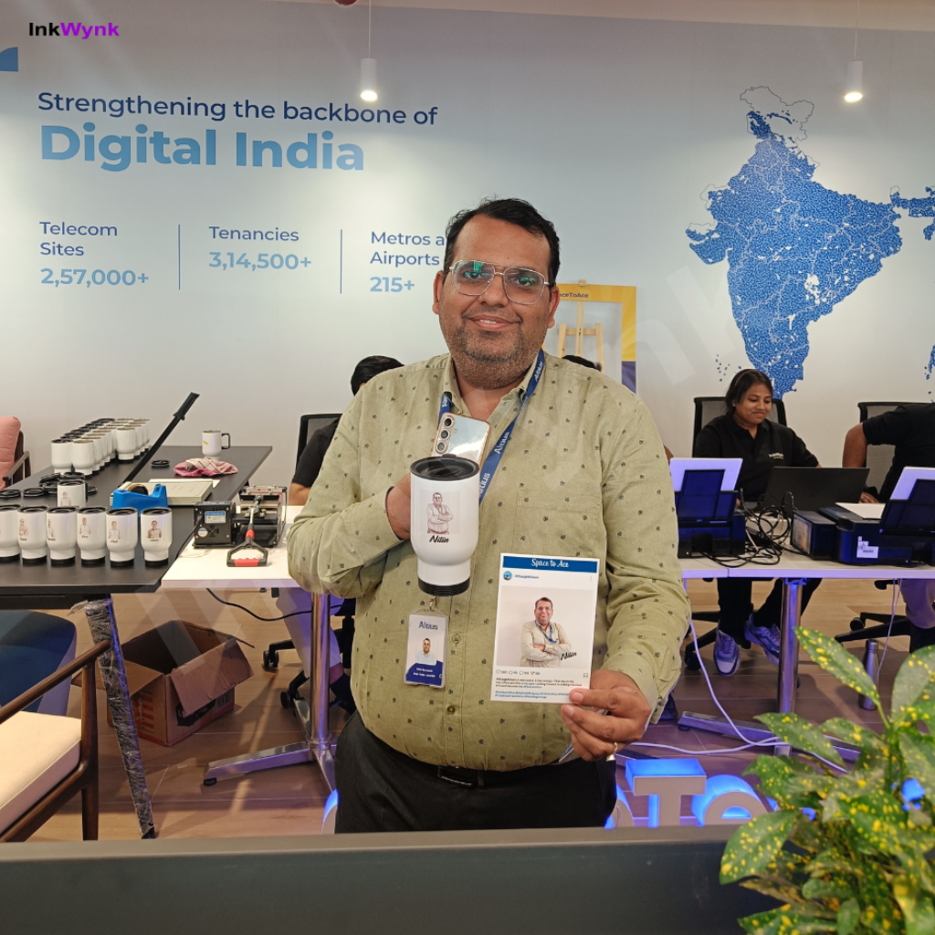 Office Engagement Activity with AI Live Printing