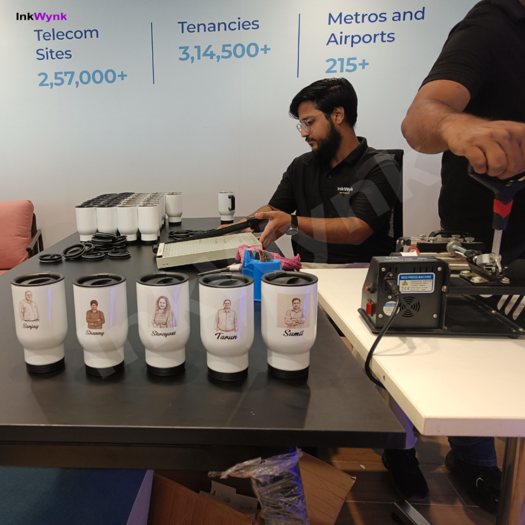 Office Engagement Activity with AI Live Printing