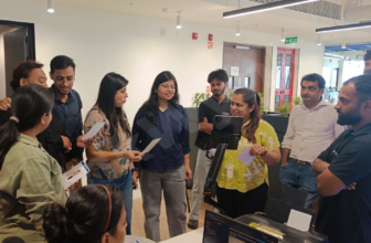 Office Engagement Activity with AI Live Printing