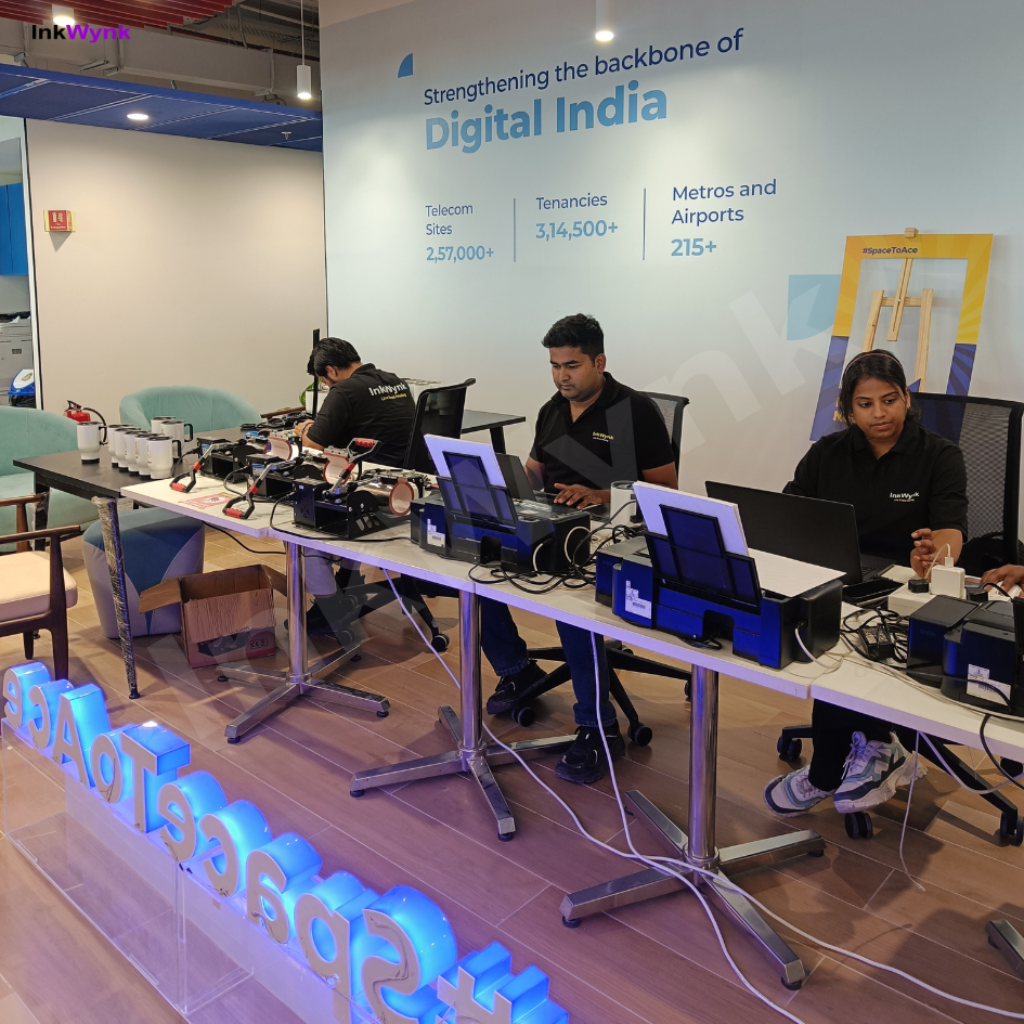 Office Engagement Activity with AI Live Printing