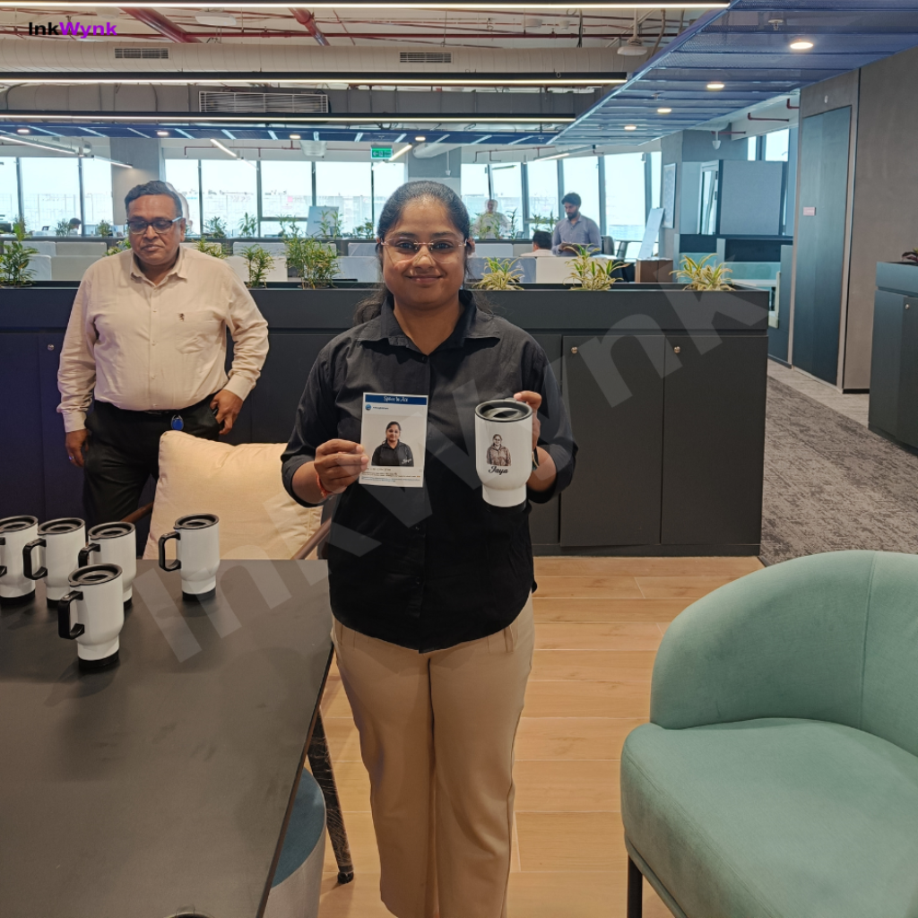 Office Engagement Activity with AI Live Printing
