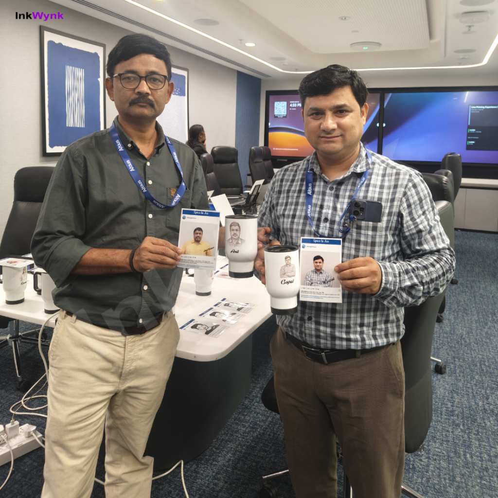 Office Engagement Activity with AI Live Printing