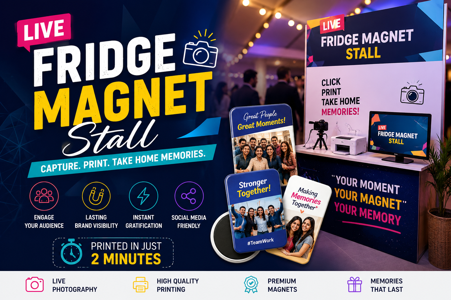 Live Fridge Magnet Stall