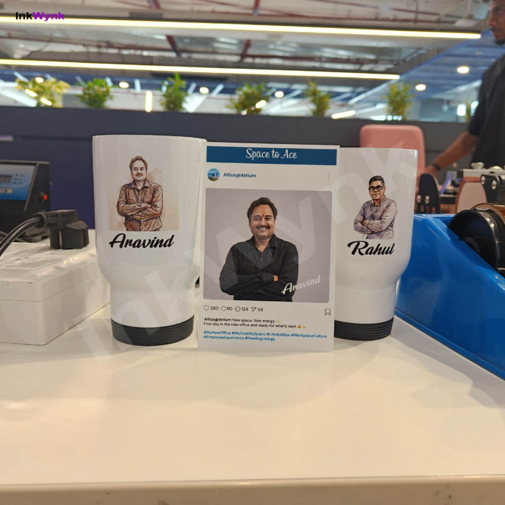 Office Engagement Activity with AI Live Printing