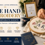Live Hand Embroidery for Corporate Events