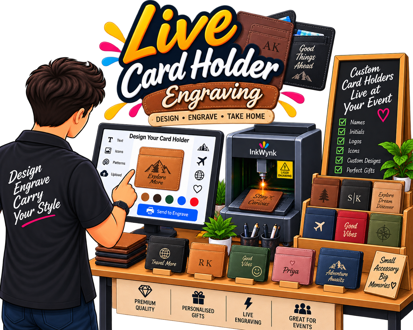 Live Card Holder Customisation In India